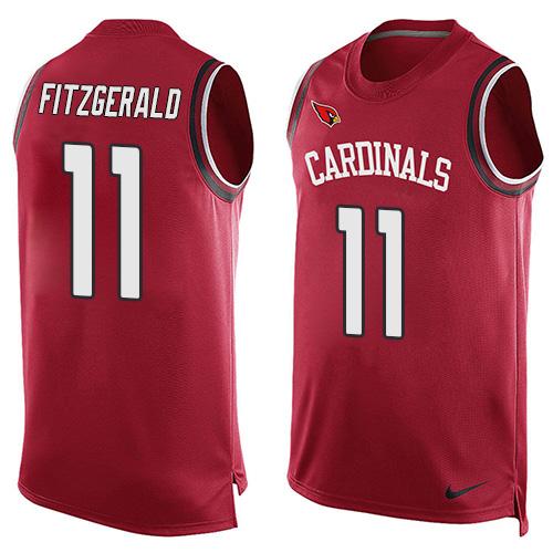 Nike Cardinals #11 Larry Fitzgerald Red Team Color Men's Stitched NFL Limited Tank Top Jersey